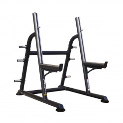Hattrick-Pro BK-21 Stairstep Squat Rack With Adjustable safety Catch